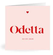 Geboortekaartje naam Odetta m3
