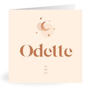Geboortekaartje naam Odette m1