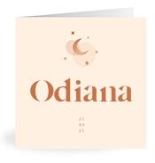 Geboortekaartje naam Odiana m1