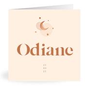 Geboortekaartje naam Odiane m1