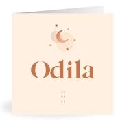 Geboortekaartje naam Odila m1