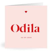 Geboortekaartje naam Odila m3
