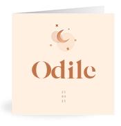Geboortekaartje naam Odile m1