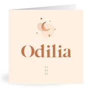 Geboortekaartje naam Odilia m1