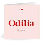 Geboortekaartje naam Odilia m3
