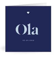 Geboortekaartje naam Ola j3
