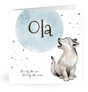 Geboortekaartje naam Ola j4