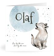 Geboortekaartje naam Olaf j4