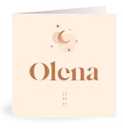 Geboortekaartje naam Olena m1