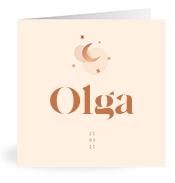 Geboortekaartje naam Olga m1