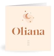 Geboortekaartje naam Oliana m1