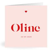 Geboortekaartje naam Oline m3