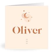 Geboortekaartje naam Oliver m1