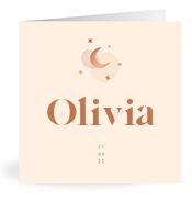 Geboortekaartje naam Olivia m1