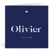 Geboortekaartje naam Olivier j3