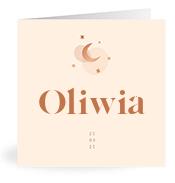 Geboortekaartje naam Oliwia m1