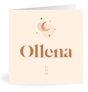 Geboortekaartje naam Ollena m1