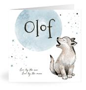 Geboortekaartje naam Olof j4
