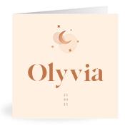 Geboortekaartje naam Olyvia m1