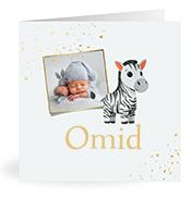 Geboortekaartje naam Omid j2