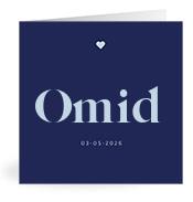 Geboortekaartje naam Omid j3