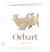 Geboortekaartje naam Orbart j1