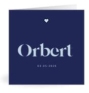 Geboortekaartje naam Orbert j3