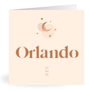 Geboortekaartje naam Orlando m1