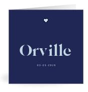 Geboortekaartje naam Orville j3