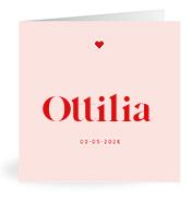 Geboortekaartje naam Ottilia m3