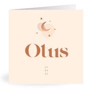 Geboortekaartje naam Otus m1