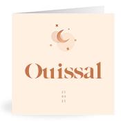 Geboortekaartje naam Ouissal m1