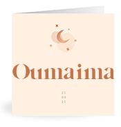 Geboortekaartje naam Oumaima m1