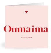 Geboortekaartje naam Oumaima m3
