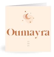 Geboortekaartje naam Oumayra m1