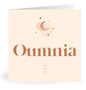 Geboortekaartje naam Oumnia m1