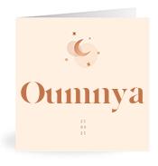 Geboortekaartje naam Oumnya m1