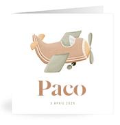 Geboortekaartje naam Paco j1