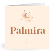 Geboortekaartje naam Palmira m1