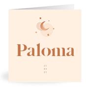 Geboortekaartje naam Paloma m1