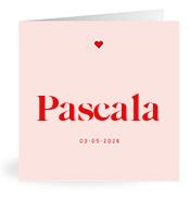 Geboortekaartje naam Pascala m3