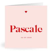 Geboortekaartje naam Pascale m3