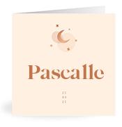 Geboortekaartje naam Pascalle m1