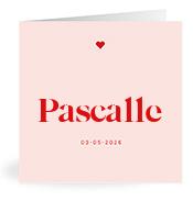 Geboortekaartje naam Pascalle m3