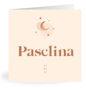 Geboortekaartje naam Pasclina m1