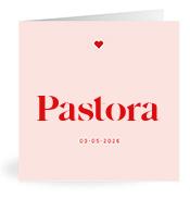 Geboortekaartje naam Pastora m3
