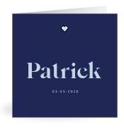 Geboortekaartje naam Patrick j3