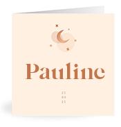 Geboortekaartje naam Pauline m1