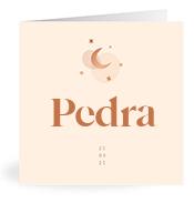Geboortekaartje naam Pedra m1