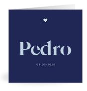 Geboortekaartje naam Pedro j3